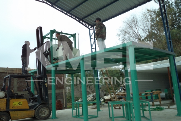 steel structure of wheat flour mill project