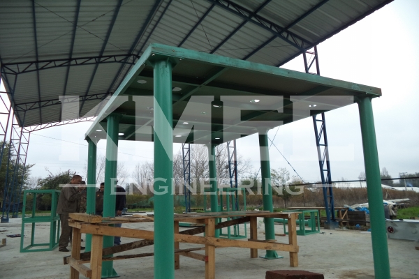 steel structure of wheat flour mill project