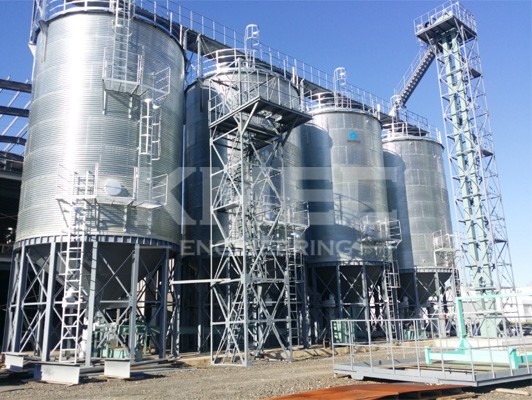 Silos of Wheat Flour Mill Project