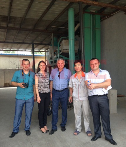 ukraine customer in maize flour production factory