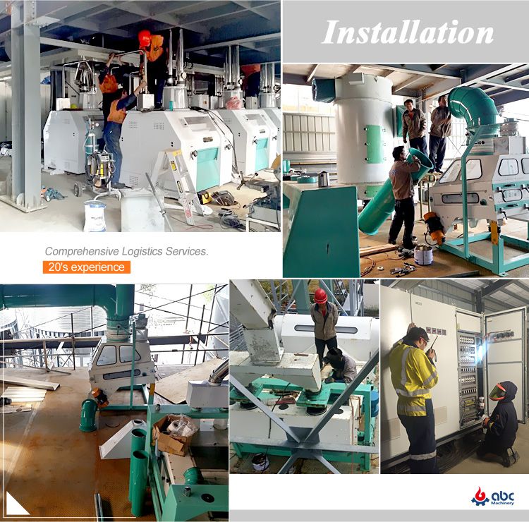 160tpd flour mill factory installation 