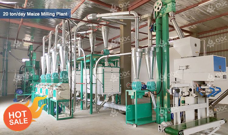 equipment fto run a 20ton/day maize milling plant with best business plan