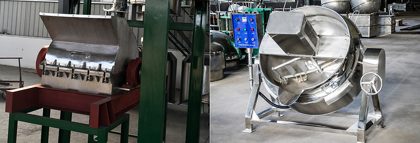 Cassava starch processing line: hammer crusher and rotary screening machine