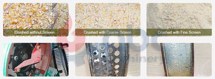 Customized Ccreens for Different Raw Material Sizes